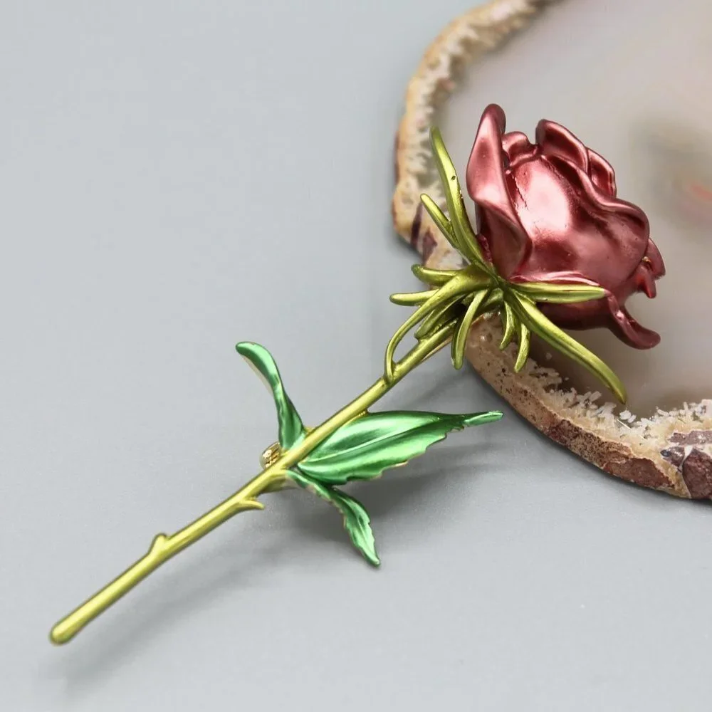 Jewelry pin brooch rose flower floral love beautiful fashion large new